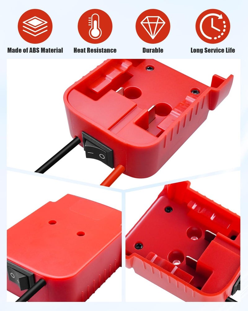 UTKFHT Power Wheel Adapter Kit Compatible with Milwaukee 18V Battery with Voltage Regulator Fuse and Wire Terminals, Battery Conversion Kit for DIY Radio Controlled Truck, Robotics and Car Toys - Image 3